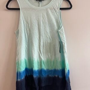 INC International Concepts Blue and Green Tank Top